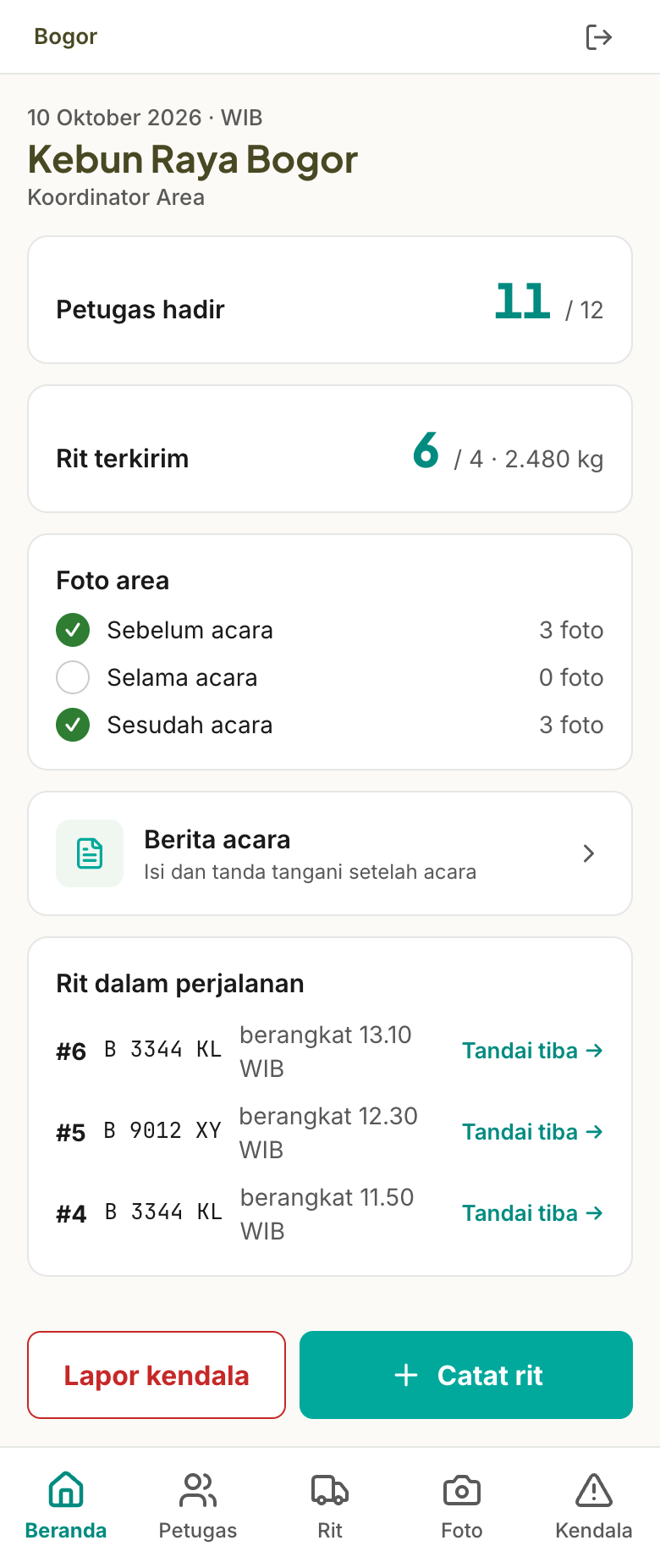 Tangkapan layar Beranda
